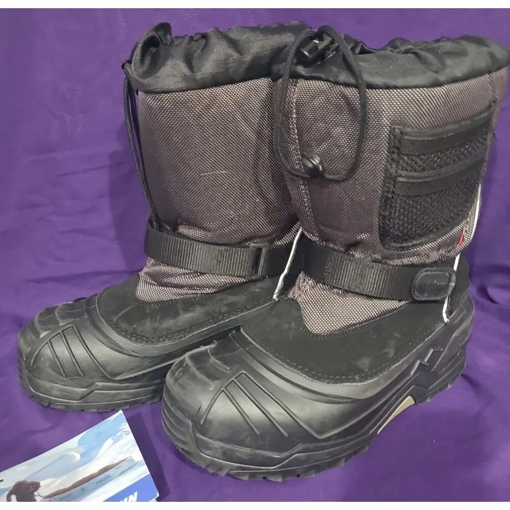 Baffin Young ExplorerYouth Size 6 Winter Snow Boots Insulated Black Snowmobiling